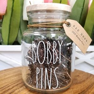 Rae Dunn BOBBY PINS Container